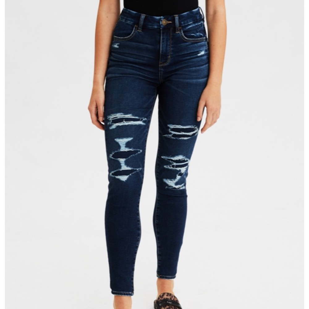 NWT American Eagle Dark Denim HiRise Curvy Jegging
